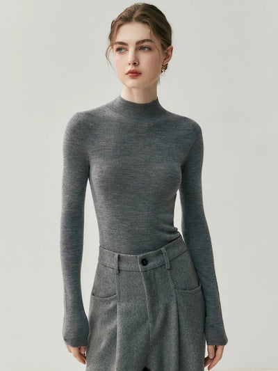 سترة نسائية من CHICUU مصنوعة من الصوف بنسبة 100% وقابلة للغسل في الغسالة، بلوفر برقبة دائرية، مصنوعة من 18 خيطًا من الكشمير الصوفي، مناسبة لفصل الخريف والشتاء