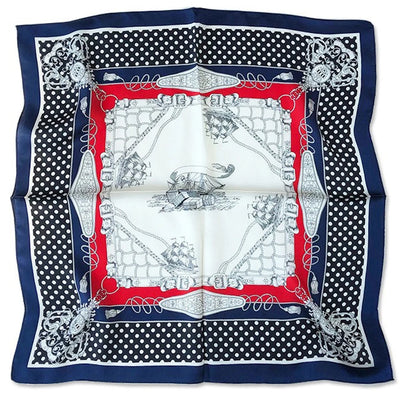 وشاح مربع نسائي من حرير التوت الخالص 100% مطبوع عليه رباط رأس ووشاح فاخر لزينة الشعر النسائية وأوشحة باندانا نسائية 53 سم