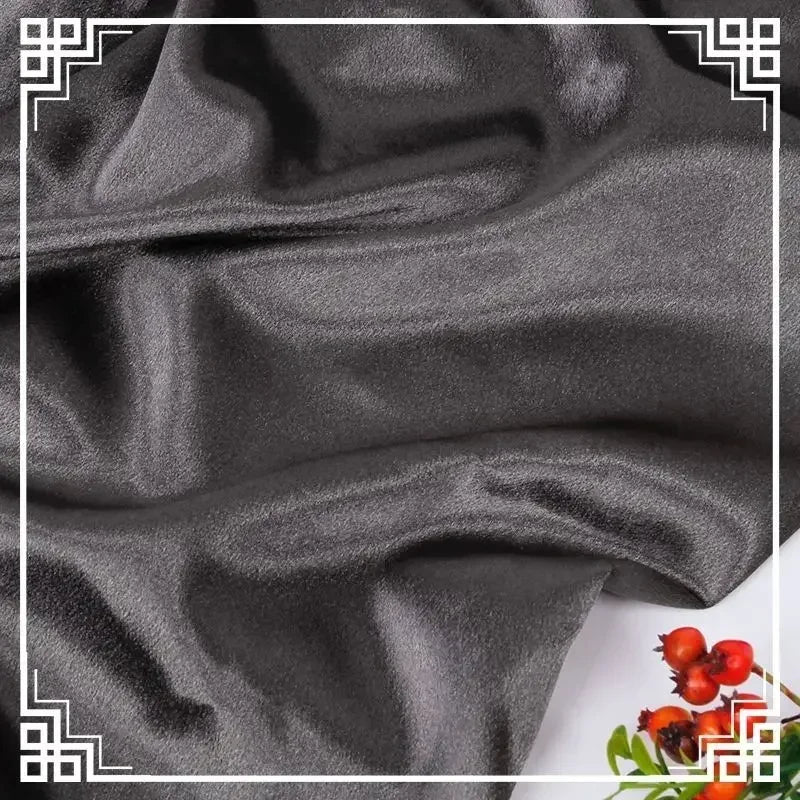 قماش ساتان كريستالي لامع سميك وثقيل بالمتر للملابس والفساتين وديكورات هانفو وقماش الخياطة اليدوي بلون أزرق سادة ومضاد للتجاعيد