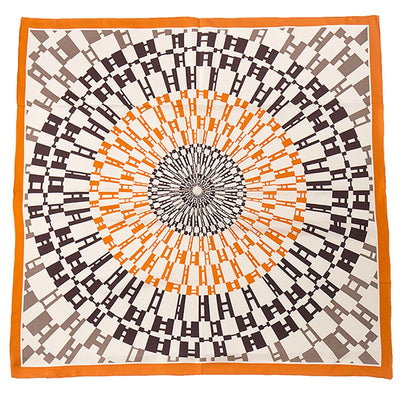 وشاح مربع نسائي من حرير التوت الخالص 100% مطبوع عليه رباط رأس ووشاح فاخر لزينة الشعر النسائية وأوشحة باندانا نسائية 53 سم