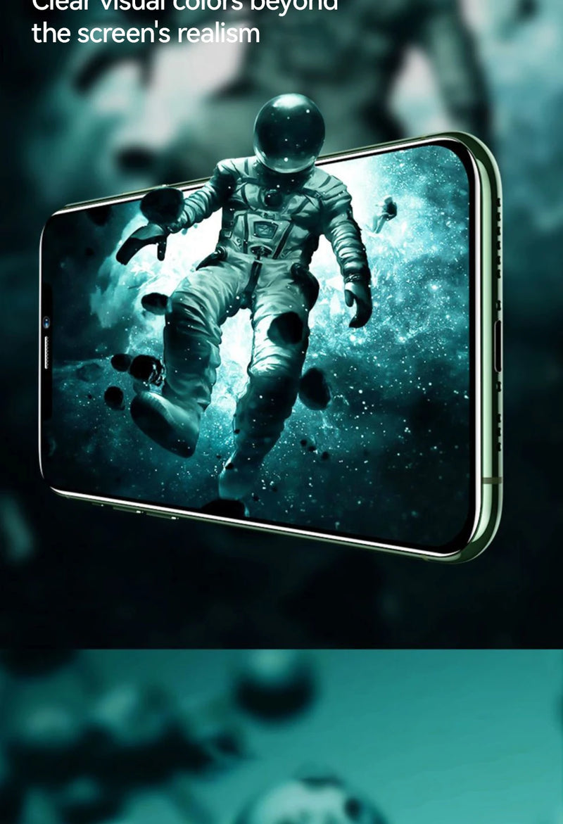 Joyroom 1/2/3 قطع واقي شاشة زجاجي عالي الدقة لهاتف iPhone 16 15 14 13 12 11 Pro Max حماية كاملة من الزجاج المقوى لهاتف iPhone