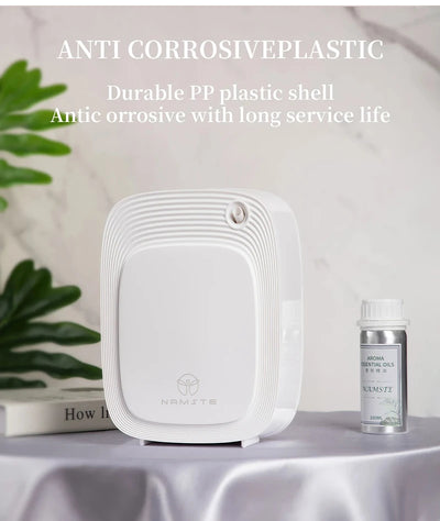 NAMSTE 1000m³ موزع كهربائي للزيوت العطرية، جهاز معطر جو أوتوماتيكي للمنزل، أبيض/أسود