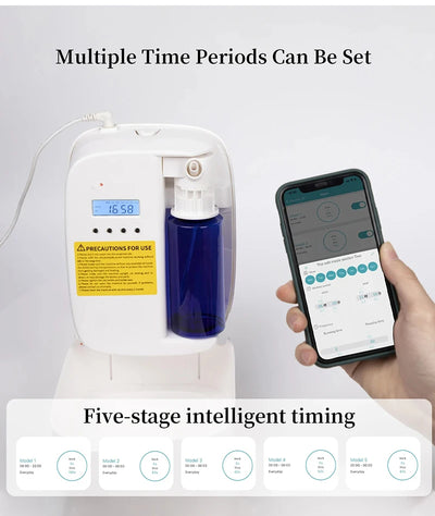 NAMSTE 1000m³ موزع كهربائي للزيوت العطرية، جهاز معطر جو أوتوماتيكي للمنزل، أبيض/أسود