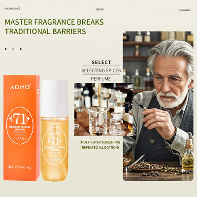 عطر برازيلي رقمي، عطر للجسم، بخاخ عطري، خالٍ من الكحول، عطر للجسم يدوم طويلاً، 90 مل