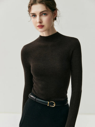 سترة نسائية من CHICUU مصنوعة من الصوف بنسبة 100% وقابلة للغسل في الغسالة، بلوفر برقبة دائرية، مصنوعة من 18 خيطًا من الكشمير الصوفي، مناسبة لفصل الخريف والشتاء