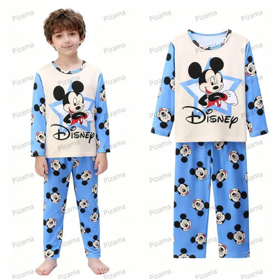بيجامات ديزني للأولاد والبنات بأكمام طويلة من ديزني ستيتش بيجامات أطفال ملابس نوم بيجامات أطفال من مينينا
