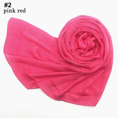 Women's Silk-like Satin Scarf Solid Color Thick Closed Toe Shawl Scarf Factory Direct Supply