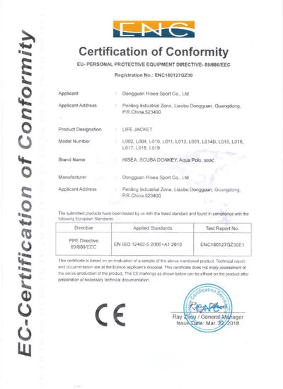 سترة نجاة للبالغين، سترة نجاة لرياضة الكاياك وركوب الأمواج الشراعية، سترة نجاة للرجال والنساء، رياضات مائية، سباحة، انجراف، سترات نجاة لتجنب الاصطدام