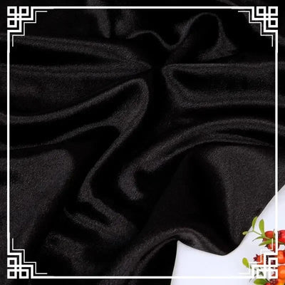 قماش ساتان كريستالي لامع سميك وثقيل بالمتر للملابس والفساتين وديكورات هانفو وقماش الخياطة اليدوي بلون أزرق سادة ومضاد للتجاعيد