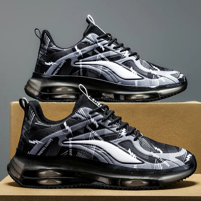 حذاء كرة السلة الرجالي العصري مع وسائد هوائية، مريح وغير قابل للانزلاق، قابل للتنفس ويمتص الصدمات، مناسب للأنشطة الخارجية للرجال