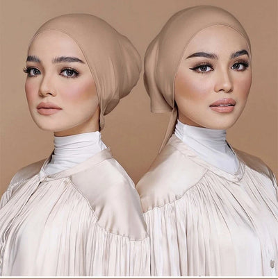 قبعة عمامة إسلامية جديدة ناعمة من المودال، قبعات حجاب داخلية، غطاء رأس إسلامي، قبعات هندية، غطاء رأس نسائي