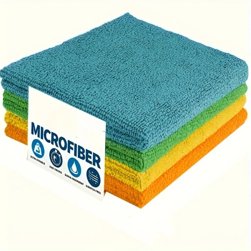 5 قطع من مناشف تنظيف فائقة الامتصاص من الألياف الدقيقة ناعمة ومتينة متعددة الأسطح للمطبخ والحمام والسيارة وغرفة النوم وسريعة الجفاف