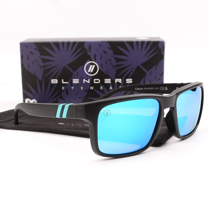 blender square women men Sunglasses Men Polarized UV  Eyewear Vintage Fashion Square Men&