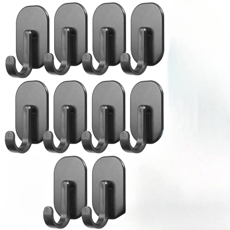 خطاف مغناطيسي متعدد الوظائف بدون ثقب خطافات مغناطيسية قوية مثبتة على الحائط لتخزين المفاتيح في المنزل والمطبخ والحمام