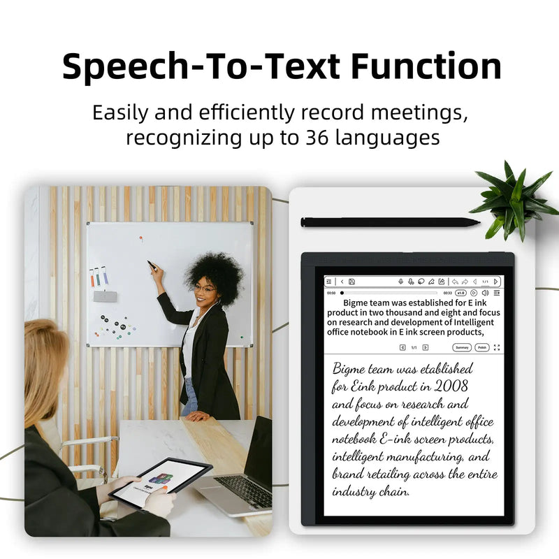 قارئ الكتب الإلكترونية Bigme B1051 مقاس 10.3 بوصة، يعمل بنظام Android 14، جهاز لوحي للكتب الإلكترونية، Demensity 900، 6+128 جيجابايت، حبر إلكتروني، B1051 Lite 4+64 جيجابايت