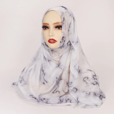 1Pcs Ramadan Hijab Leopard Print Women Bohemian Watercolor Soft Muslim Hijabs Floral Breathable Shawl Wrap Scarf Headscarf Warm