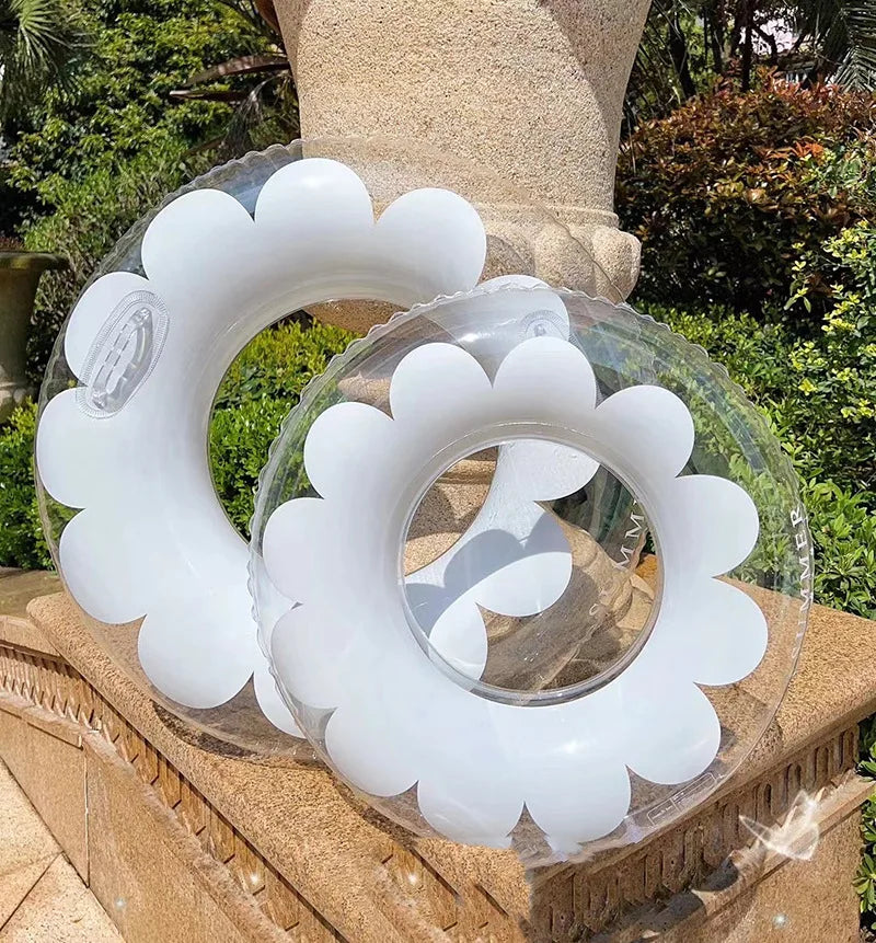 ROOXIN Baby Child حلقة مقعد سباحة قابلة للنفخ أنبوب حلقة سباحة للأطفال والكبار حلقة سباحة تعويم حمام السباحة معدات اللعب المائية