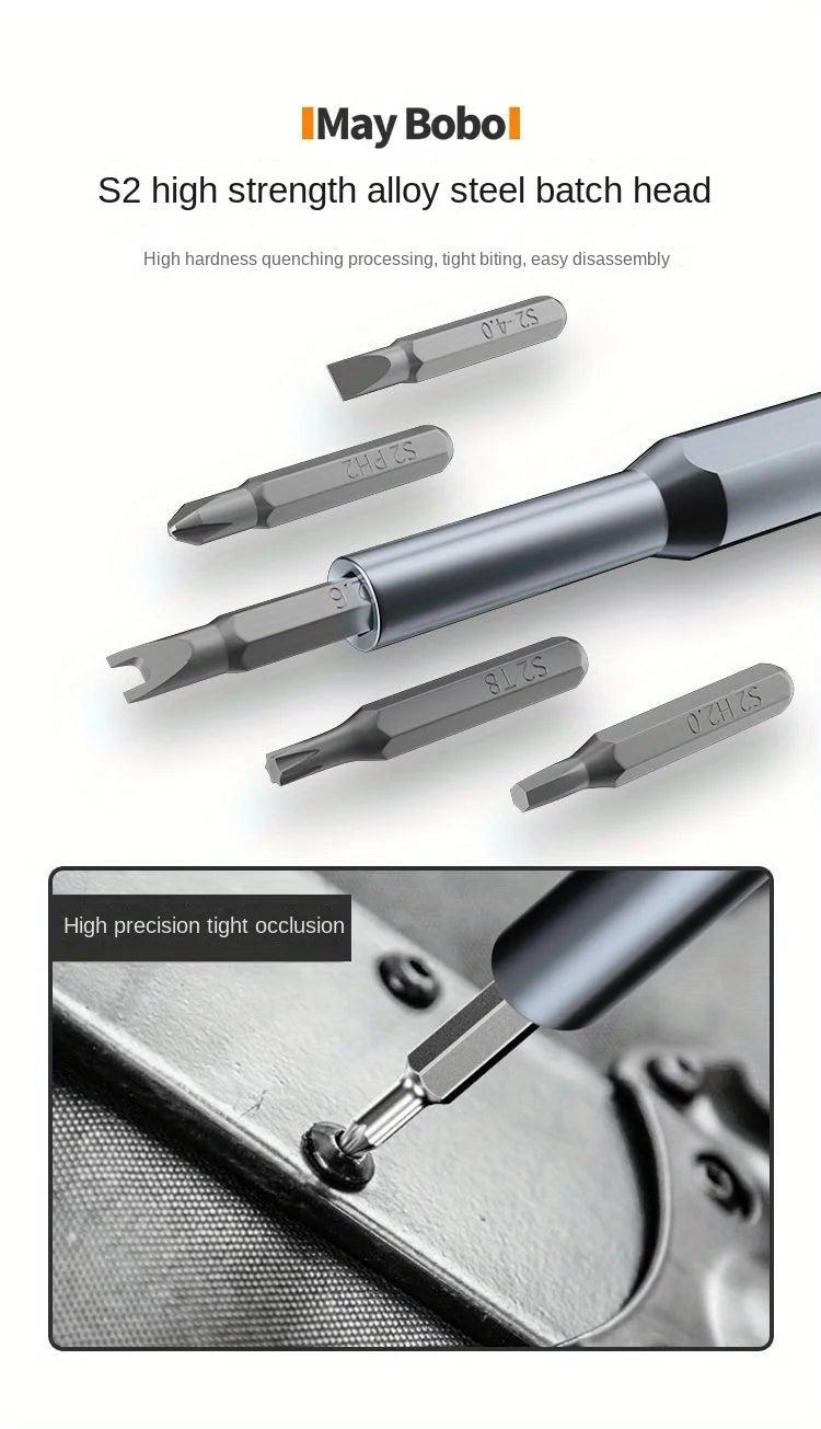 مجموعة مفكات براغي دقيقة 25 في 1، فيليبس توركس، رأس مسطح سداسي، رأس مفك براغي مغناطيسي لأجهزة iPhone وPC وساعة وكاميرا ونظارات