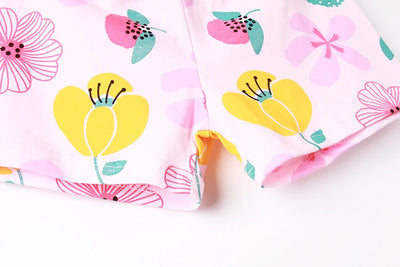 طقم بيجامات برسومات حيوانات قوس قزح، ملابس نوم للأطفال، ملابس منزلية، بيجامات للبنات، ملابس أطفال صغار، بيجامات برسومات ديناصورات