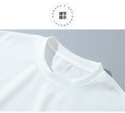 مجموعة ملابس رياضية رجالية جديدة لصيف 2025، مجموعة مكونة من قطعتين من تي شيرت + شورت عصري للرجال غير رسمي لكرة السلة