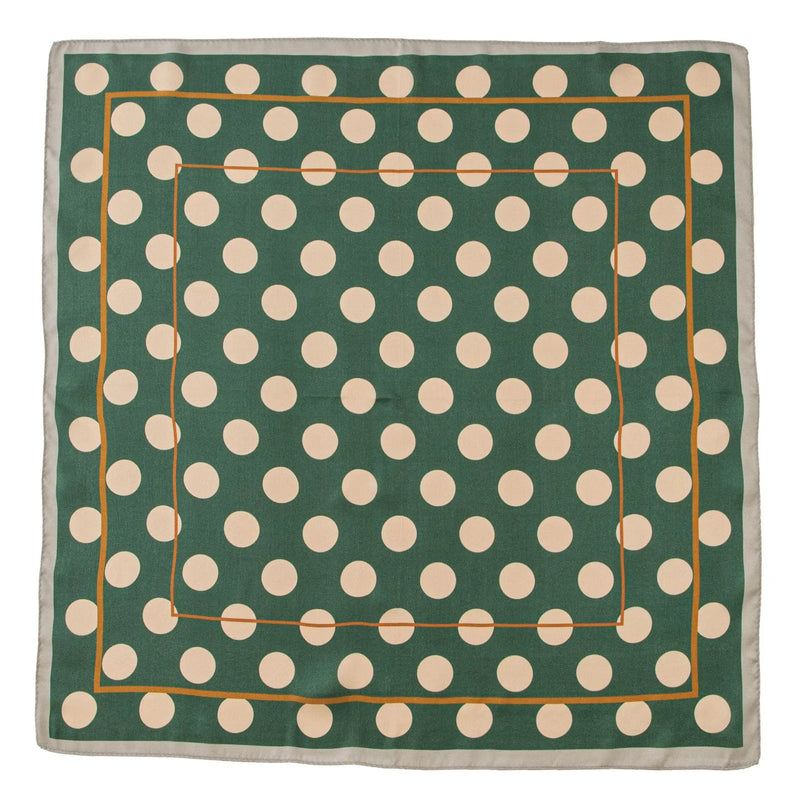 وشاح حريري مربع فاخر مطبوع باللون الأصفر بتصميم ريترو جديد لعام 2025 مصنوع من حرير التوت بنسبة 100% من فور سيزونز