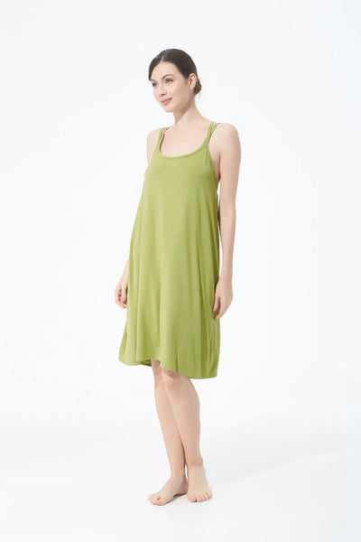 تنورة نسائية كاجوال أنيقة مثيرة مفتوحة الظهر كبيرة الحجم ذات قاعدة خلفية جميلة تنورة منزلية فضفاضة متقاطعة بأكمام طويلة