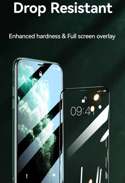 Joyroom 1/2/3 قطع واقي شاشة زجاجي عالي الدقة لهاتف iPhone 16 15 14 13 12 11 Pro Max حماية كاملة من الزجاج المقوى لهاتف iPhone