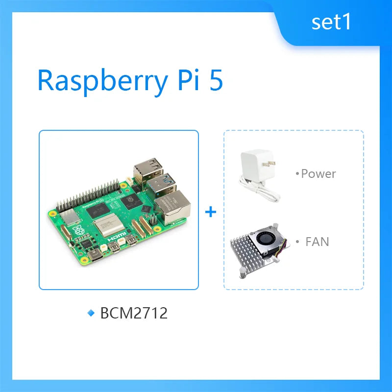 لوحة Raspberry Pi 5 Cortex-A76 Linux 4GB 8GB Arm Board Python Programlama PCIe Gigabit Ethernet USB3.0