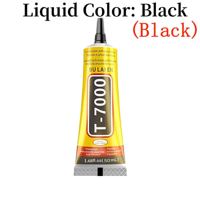 15 مل 50 مل 110 مل B-7000 لاصق شفاف لإصلاح الهواتف، غراء زجاجي بلاستيكي عالمي للاستخدام المنزلي T7000 مع غراء دقيق الاستخدام