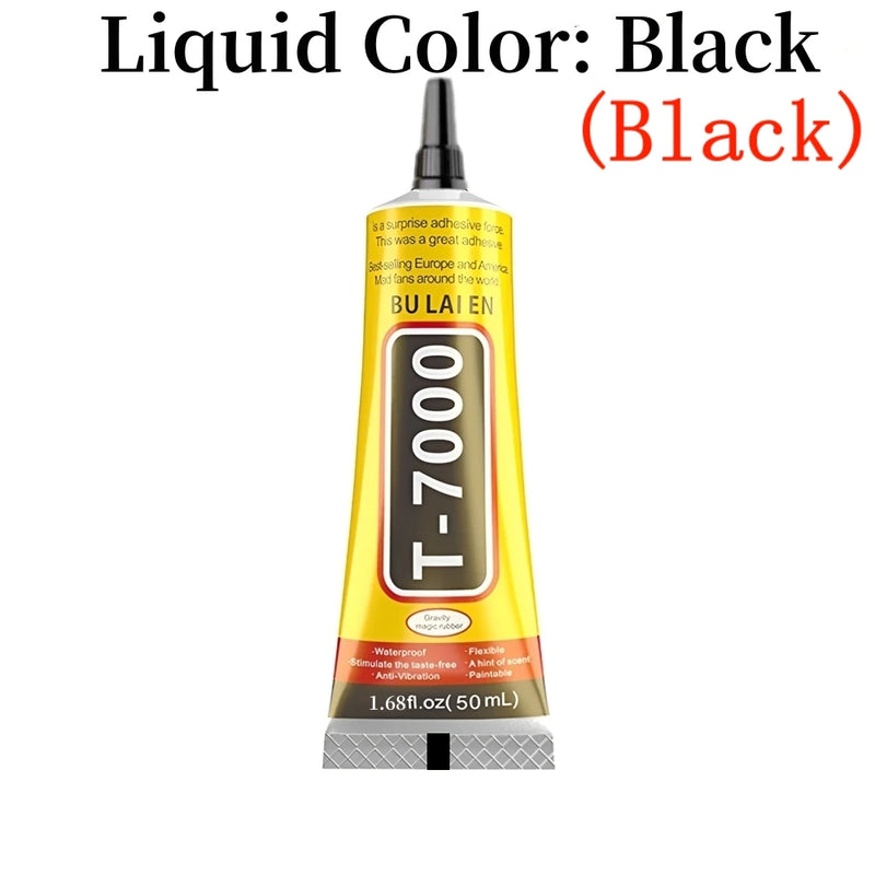 15 مل 50 مل 110 مل B-7000 لاصق شفاف لإصلاح الهواتف، غراء زجاجي بلاستيكي عالمي للاستخدام المنزلي T7000 مع غراء دقيق الاستخدام