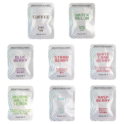 6 قطع من نكهات الزيوت العطرية المفضلة الخالية من الدخان للمساعدة على الإقلاع عن التدخين، لتخفيف القلق، جهاز العلاج بالروائح العطرية، عصا بديلة