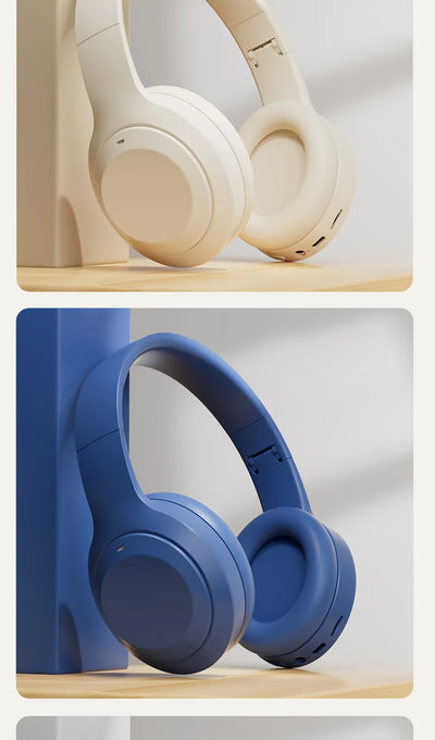 #سماعات رأس لاسلكية بتقنية البلوتوث 5.3 فوق الأذن، سماعات رأس ستيريو عالية الدقة، سماعة رأس رياضية حقيقية للألعاب، مشغل موسيقى TF/AUX مع ميكروفون عالي الدقة، هدايا