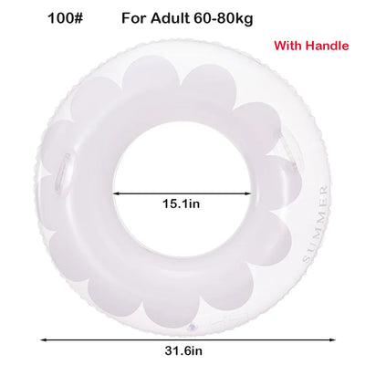 ROOXIN Baby Child حلقة مقعد سباحة قابلة للنفخ أنبوب حلقة سباحة للأطفال والكبار حلقة سباحة تعويم حمام السباحة معدات اللعب المائية