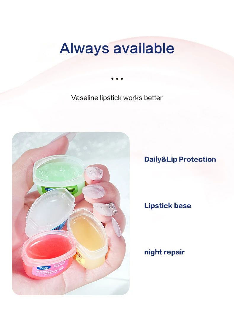 مجموعة مرطب الشفاه 4/6/8 قطع، قاعدة مرطبة ومبيضة، قاعدة نباتية طبيعية، مرطب للشفاه المتشققة، مرطب جيلي