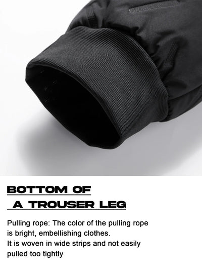 Men's Lamb Fleece Cotton Jacket and Pants 2-piece Set Autumn and Winter Thick Warm Sports Suit Casual Solid Color Coat and Pants