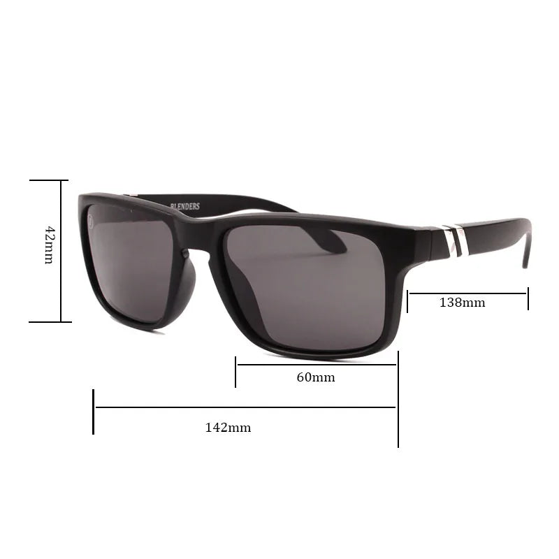 blender square women men Sunglasses Men Polarized UV  Eyewear Vintage Fashion Square Men&