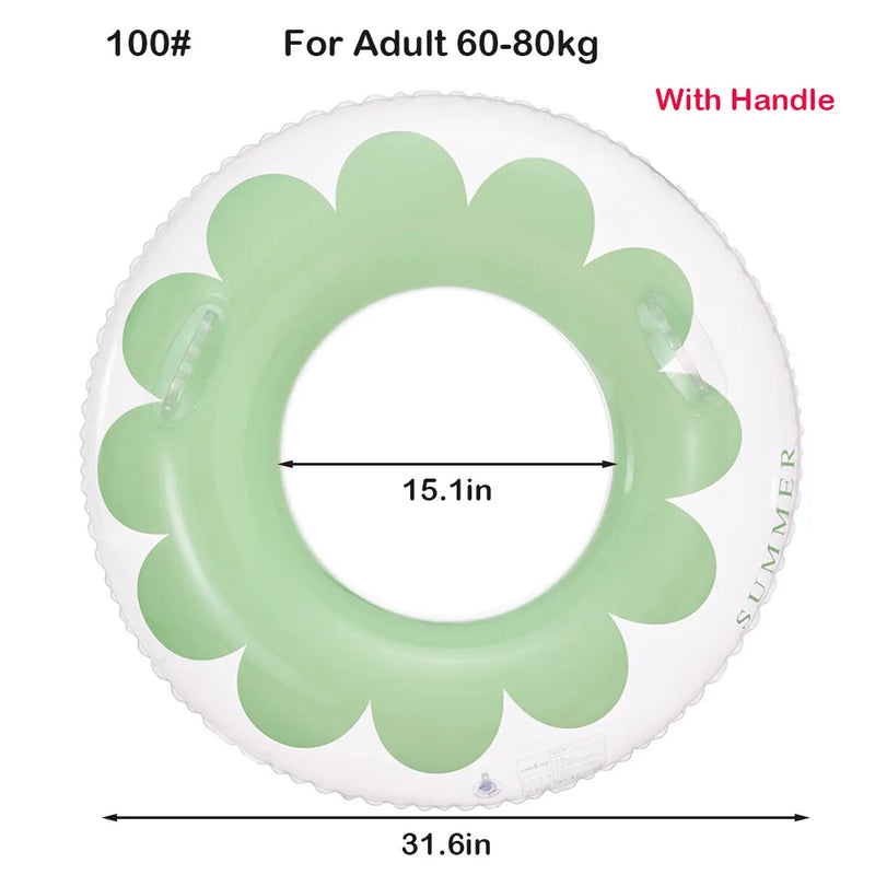 ROOXIN Baby Child حلقة مقعد سباحة قابلة للنفخ أنبوب حلقة سباحة للأطفال والكبار حلقة سباحة تعويم حمام السباحة معدات اللعب المائية