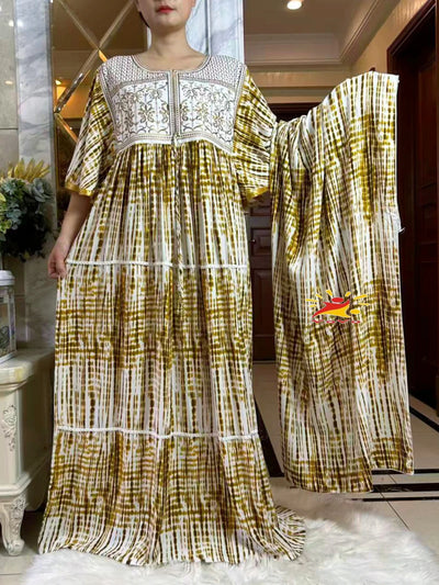 فستان صيفي جديد لعام 2025 عباية إسلامية بأكمام قصيرة وخصر مجمع مزهر فضفاض من بوبو ماكسي إسلامي للنساء ملابس عباية أفريقية