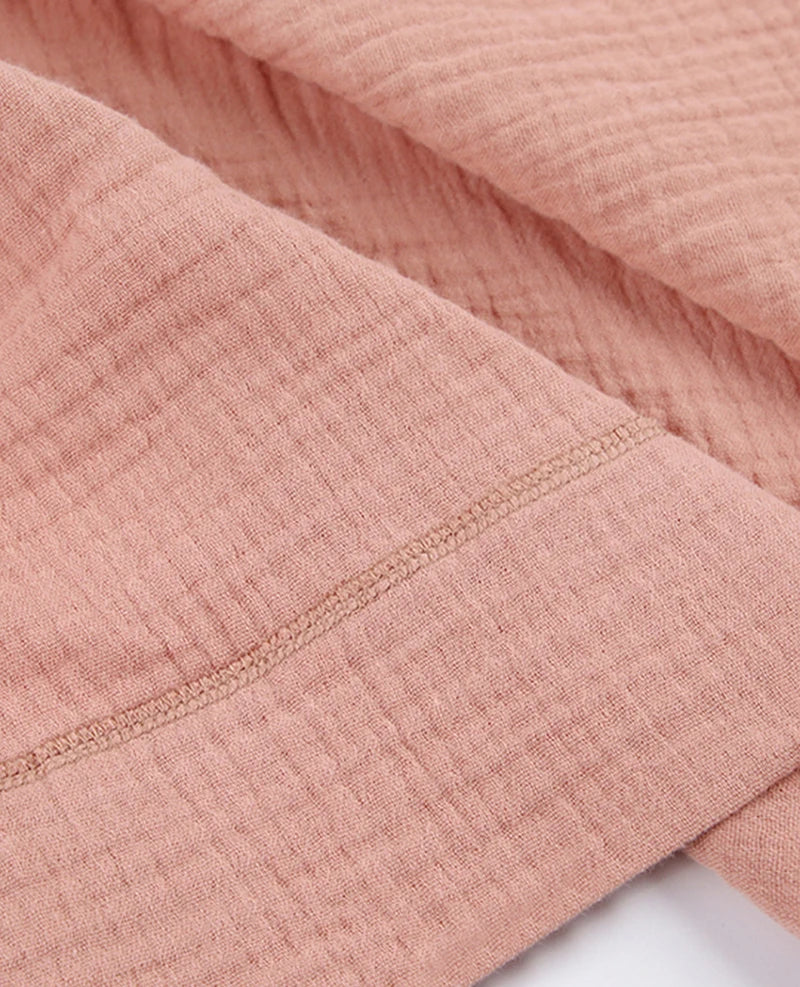 أردية حمام نسائية طويلة من قماش الموسلين 100% قطن، شاش، بأكمام طويلة، كاجوال فضفاضة، قابلة للتنفس، ضمادة صلبة، ملابس نوم ماكسي