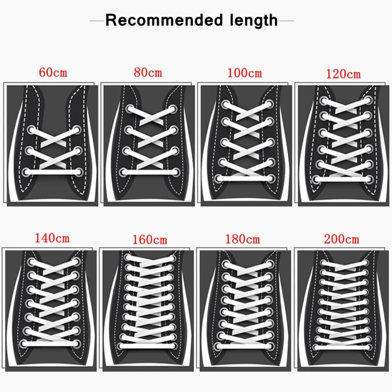 1 Pair / AF1 Shoelaces Flat Thicken Weave Craft Off Black White Shoe Laces High-top Sneaker Shoelace Accessories 25 Colors