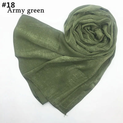 Women's Silk-like Satin Scarf Solid Color Thick Closed Toe Shawl Scarf Factory Direct Supply