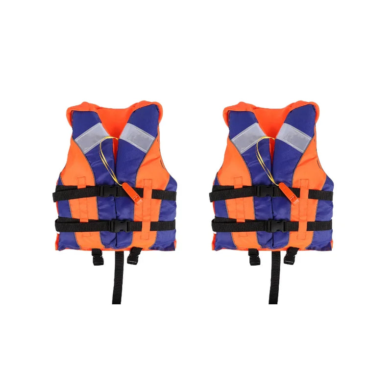 سترة نجاة من البوليستر 210D للبيع الساخن للبالغين والأطفال سترة نجاة للرياضات المائية وركوب الأمواج وصيد الأسماك والسباحة سترة نجاة مع صافرة