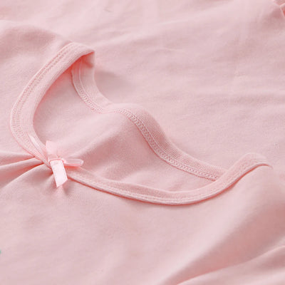 ملابس نوم عصرية مريحة وناعمة من القطن للفتيات بأكمام طويلة قمصان نوم أميرات للأطفال مريحة للأطفال