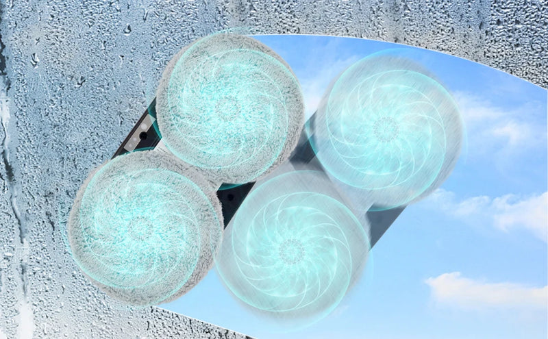 روبوت تنظيف النوافذ المنزلية من PuRuiKai، مكنسة كهربائية ذكية لتنظيف زجاج النوافذ بمفتاح واحد