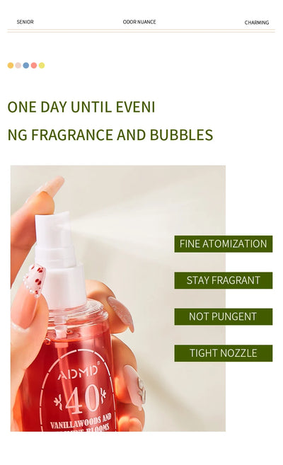 عطر برازيلي رقمي، عطر للجسم، بخاخ عطري، خالٍ من الكحول، عطر للجسم يدوم طويلاً، 90 مل