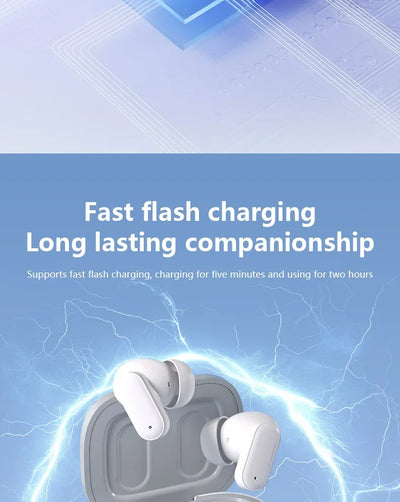 سماعات أذن شاومي اللاسلكية بتقنية البلوتوث، مضادة للضوضاء، رياضية، مقاومة للماء، متوافقة مع أنظمة أندرويد وiOS وأجهزة الكمبيوتر، عمر بطارية طويل