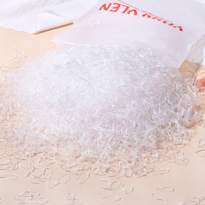 500/1000/2000 قطعة من أربطة الشعر المطاطية الملونة للاستخدام مرة واحدة للفتيات، وربطات الشعر للأطفال، وربطات ذيل الحصان، وإكسسوارات شعر الأطفال