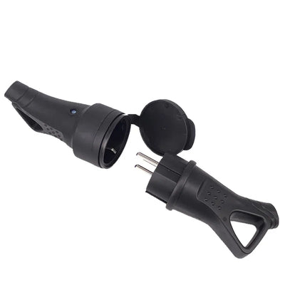 مقبس كهربائي مقاوم للماء من المطاط الأوروبي مع غطاء IP54 لكابل الطاقة DIY 16A 250V