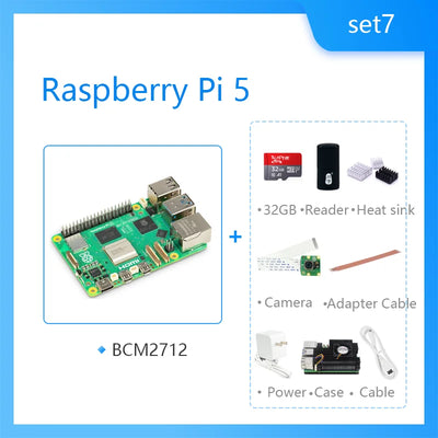 لوحة Raspberry Pi 5 Cortex-A76 Linux 4GB 8GB Arm Board Python Programlama PCIe Gigabit Ethernet USB3.0