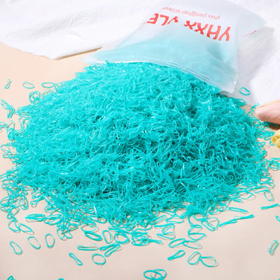 500/1000/2000 قطعة من أربطة الشعر المطاطية الملونة للاستخدام مرة واحدة للفتيات، وربطات الشعر للأطفال، وربطات ذيل الحصان، وإكسسوارات شعر الأطفال